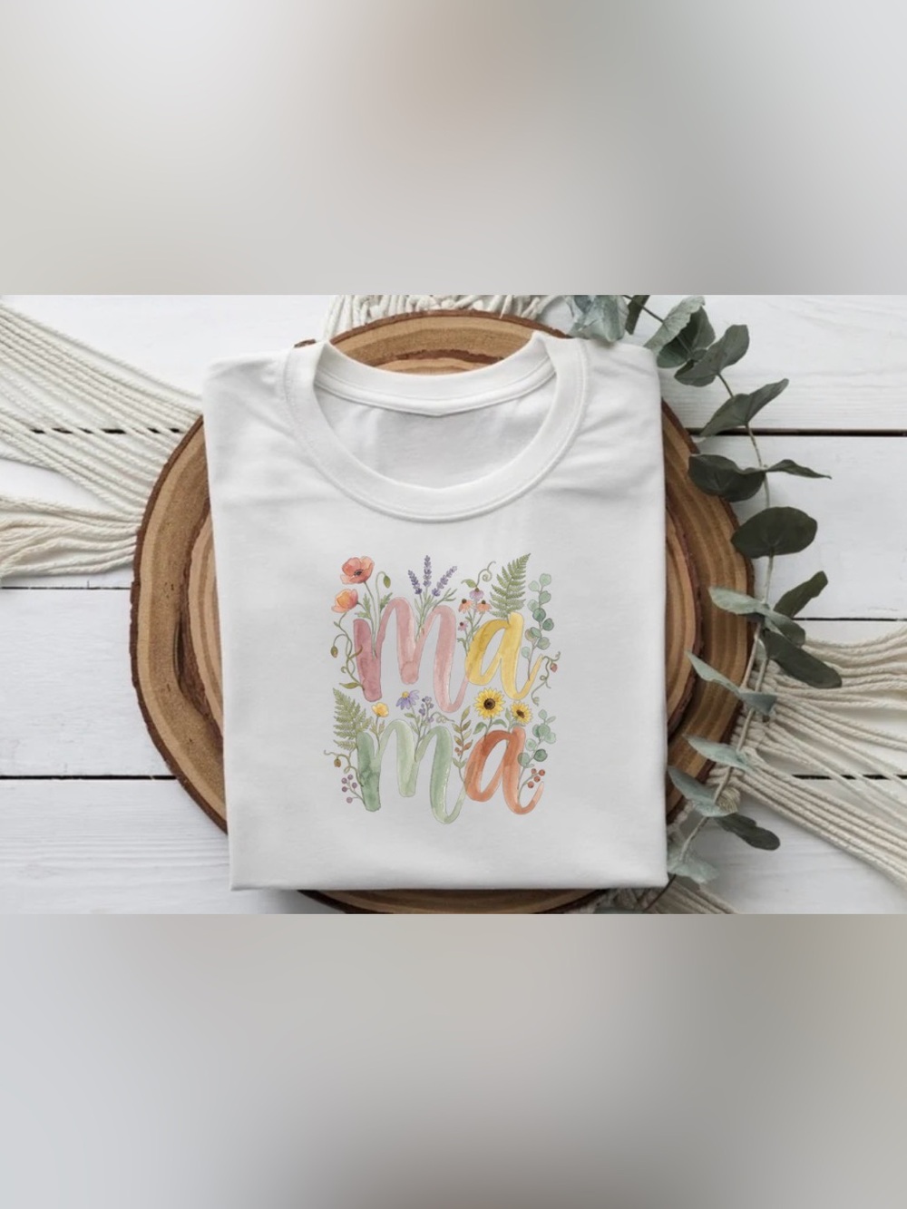 Wildflower Mama Graphic Tee | Mom Gift Shirt | Floral Mama Tee